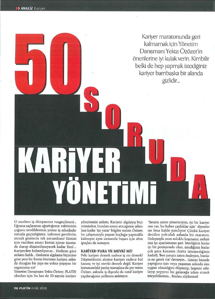 50 Soruda Kariyer Yönetimi